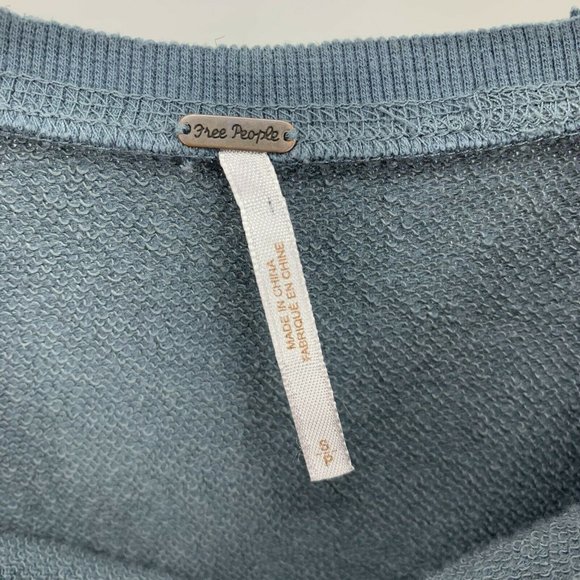 Free People College Dreamin’ Pullover Sweatshirt S - Picture 4 of 8